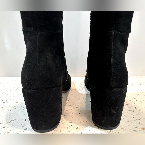 Splendid Black Suede‎ Leather Knee High Tall Boots - Picture 10 of 14